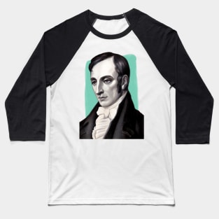 English Poet William Wordsworth illustration Baseball T-Shirt